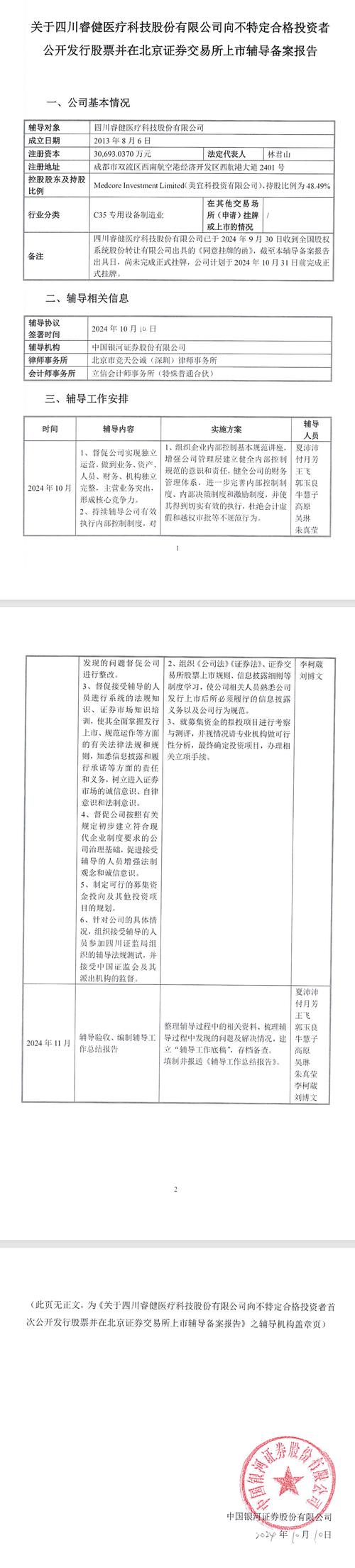 又一家公司完成北交所辅导验收！曾申报创业板IPO上市